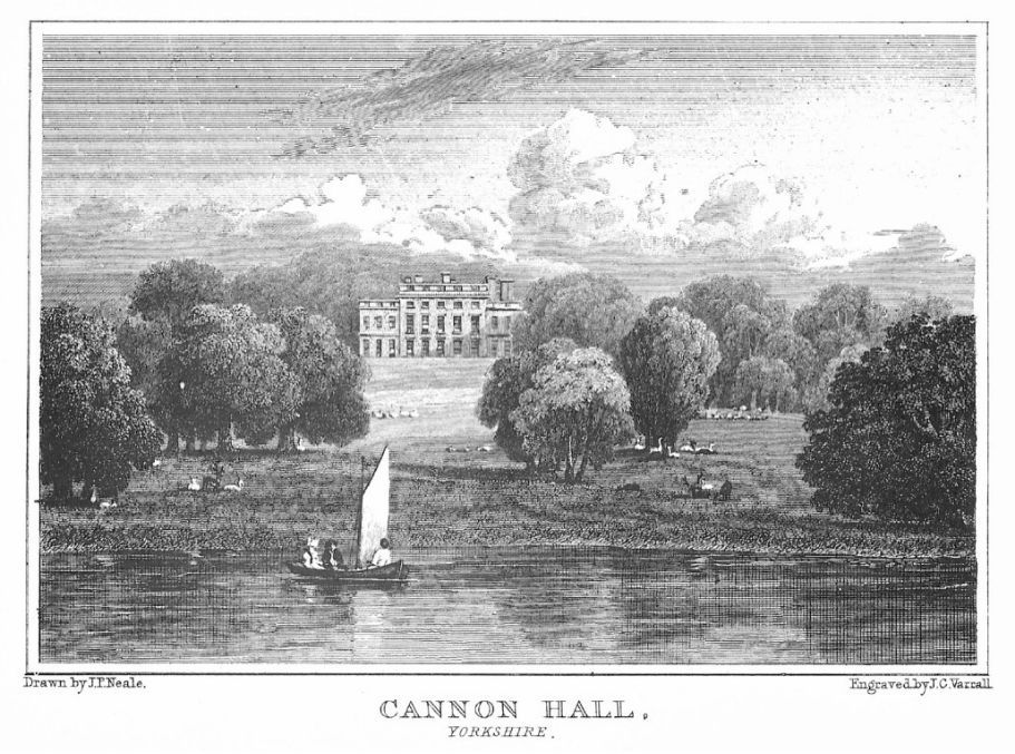 Cannon Hall boating lake in 1756