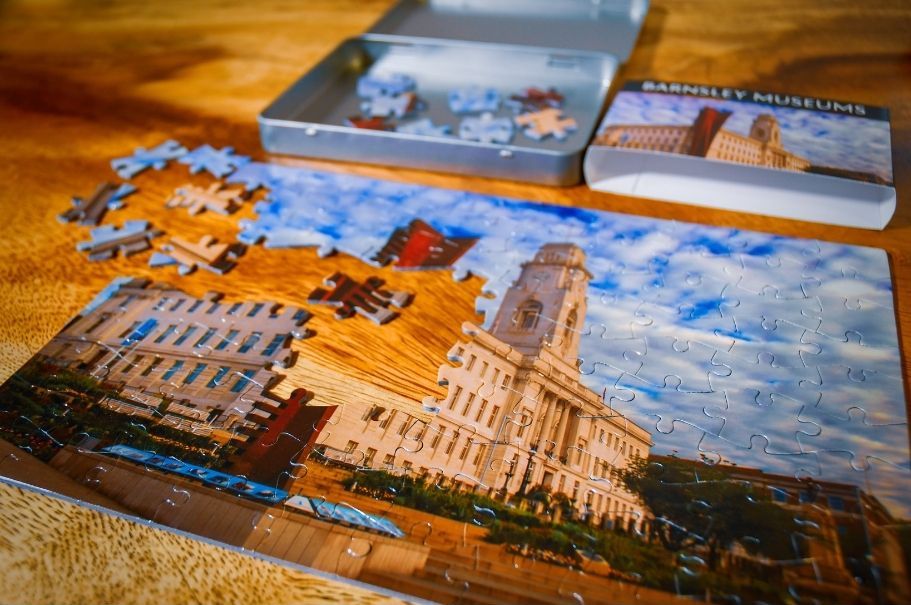 100 piece puzzles featuring Barnsley Town Hall are now available