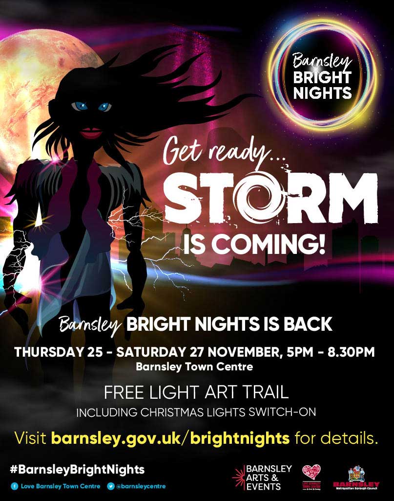 Barnsley Bright Nights To Storm Into Town Centre This Month