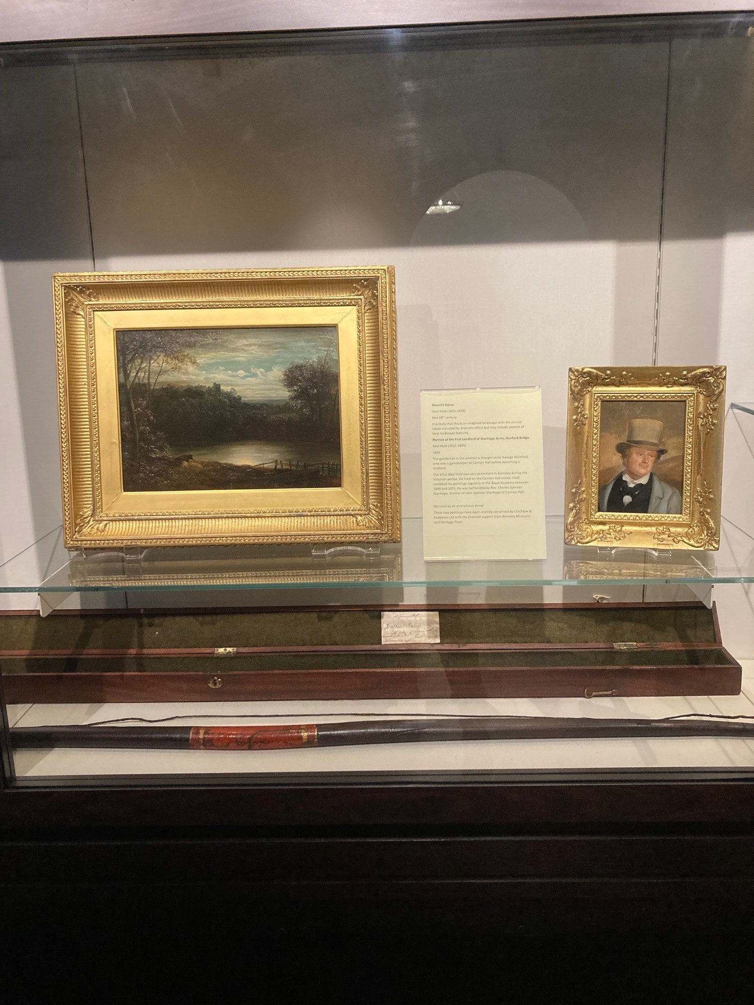 Conserved paintings on display at Cannon Hall Museum